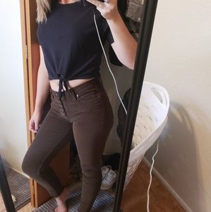 Free People Brown skinny jeans